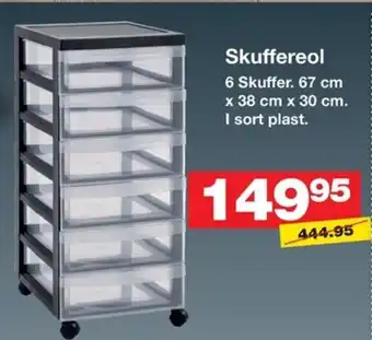 Bauhaus Skuffereol tilbud