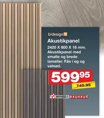 Bauhaus Akustikpanel tilbud