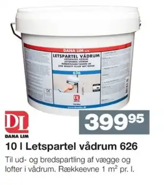 Bauhaus DANA LIM 10 | Letspartel vådrum 626 tilbud