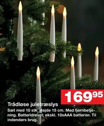 Trådløse juletræslys