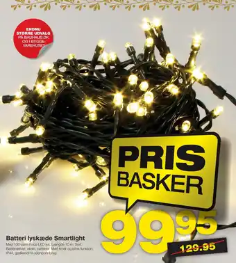 Bauhaus Batteri lyskæde Smartlight tilbud
