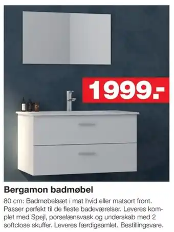 Bauhaus Bergamon badmøbel tilbud