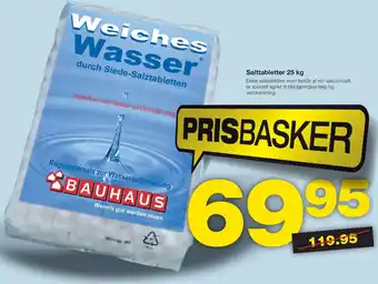 Bauhaus Salttabletter 25 kg tilbud