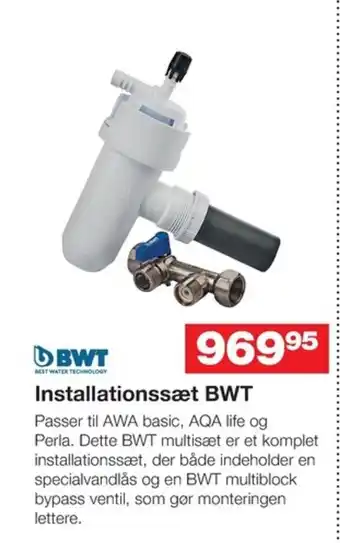Bauhaus Installationssæt BWT tilbud