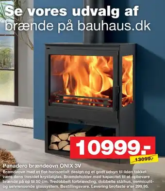 Bauhaus Panadero brændeovn ONIX 3V tilbud