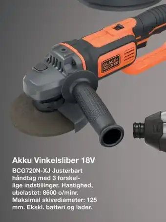 Akku Vinkelsliber 18V