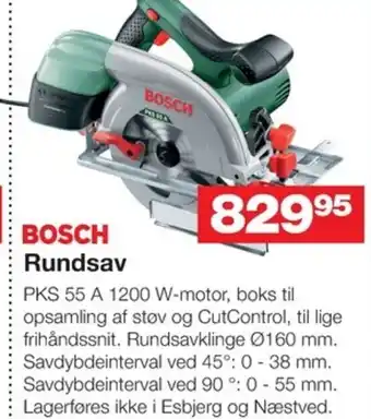 Bauhaus BOSCH Rundsav tilbud