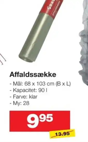 Bauhaus Affaldssække tilbud