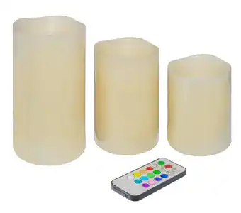 Led-bloklys med farveskift 3-pk