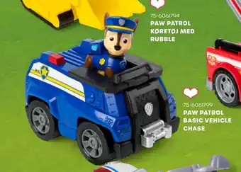 KiDS Coolshop Paw patrol basic vehicle chase tilbud