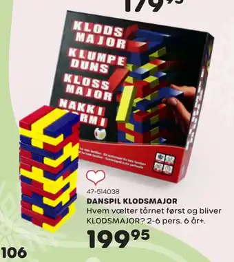 Danspil klodsmajor