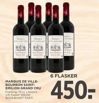MENY Marquis de villebourbon saint- emilion grand cru tilbud