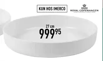 Imerco Hvid riflet fad tilbud