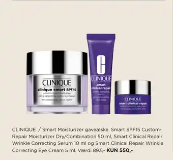 Salling Clinique / smart moisturizer gaveæske tilbud