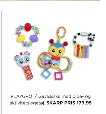 Playgro / gaveæske med bide- og aktivitetslegetøj