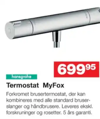 Bauhaus Hansgrohe termostatarmatur tilbud