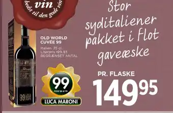 MENY Ukendt italiensk rødvin tilbud