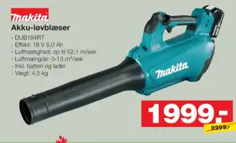 Bauhaus Makita løvblæser tilbud