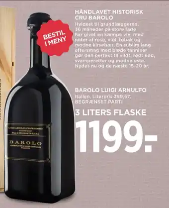 MENY Ukendt italiensk rødvin tilbud