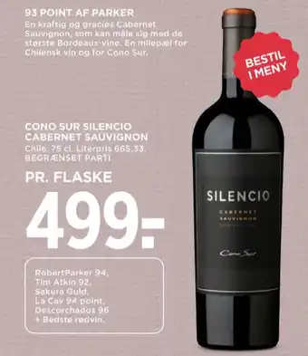 MENY Ukendt chilensk rødvin tilbud