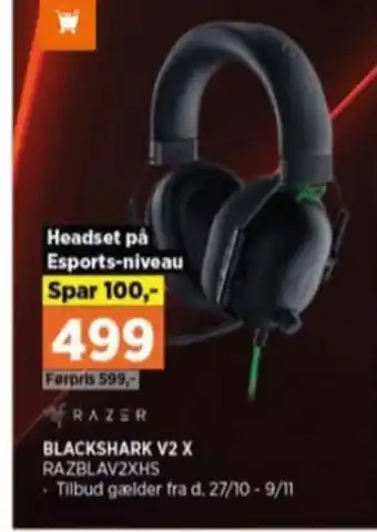 Power Razer headset tilbud