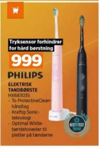 Power Philips eltandbørste tilbud