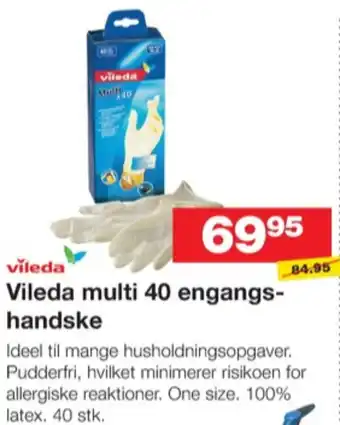 Bauhaus Vileda engangshandsker tilbud