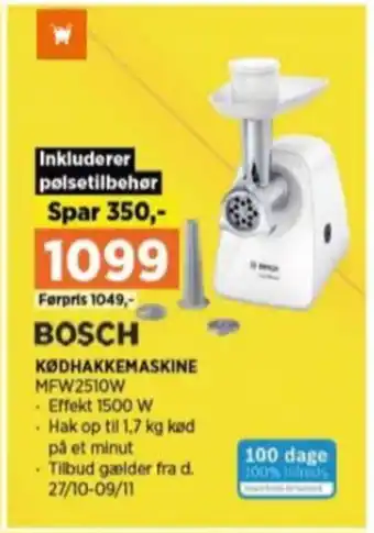 Power Bosch kødhakker tilbud