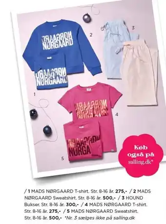Salling T-shirt, sweatshirt eller bukser tilbud