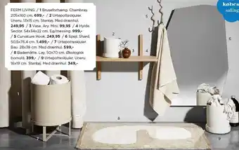 Salling Ferm living bruseforhæng, urtepotteskjuler, vase, hylde, curvature hook, spejl eller bademåtte tilbud