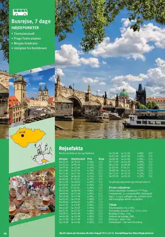 Riis Rejser Prag - busrejse, 7 dage tilbud