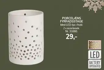 Daells Bolighus Porcelæns fyrfadsstage tilbud