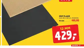 jem & fix Mdf plade tilbud