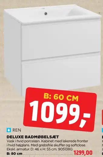 jem & fix Deluxe badmøbelsæt tilbud