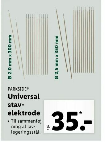 Universal stavelektrode