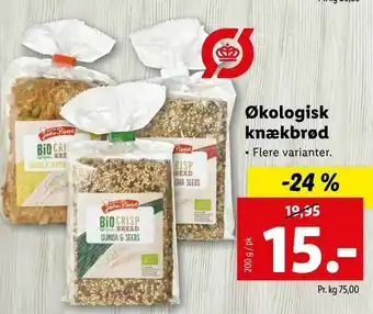 Let-Køb Økologisk knækbrød tilbud
