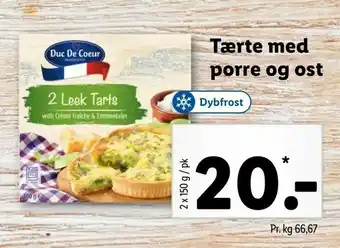 Tærte med porre og ost
