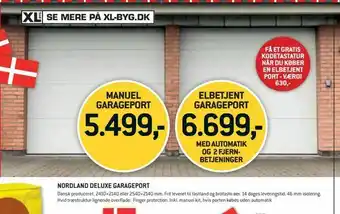 XL-BYG Nordland deluxe garageport tilbud