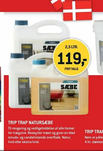 XL-BYG Trip trap natursæbe tilbud