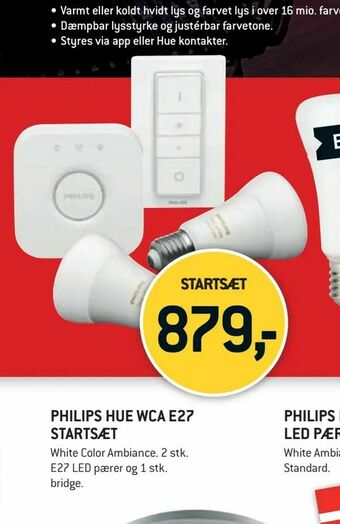 XL-BYG Philips hue wca e27 startsæt tilbud