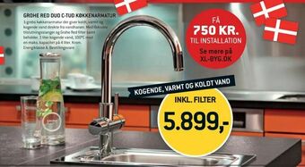XL-BYG Grohe red duo c-tud køkkenarmatur tilbud