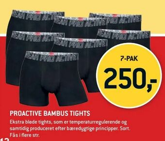 XL-BYG Proactive bambus tights tilbud