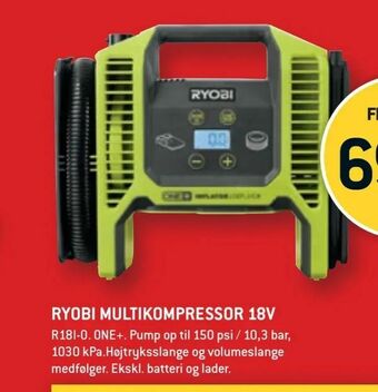 Ryobi multikompressor 18v