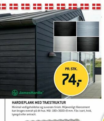 XL-BYG Hardieplank med træstruktur tilbud
