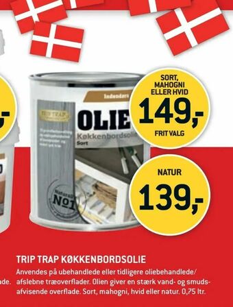 XL-BYG Trip trap køkkenbordsolie tilbud