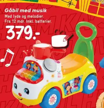 Bilka Gåbil med musik tilbud
