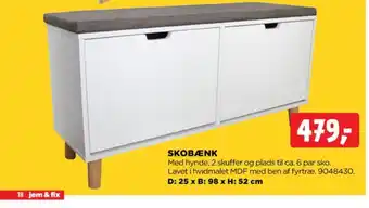 jem & fix Ukendt skoskab tilbud