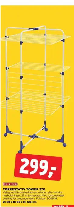 jem & fix Leifheit tørrestativ tilbud