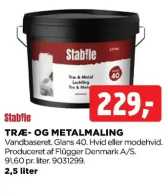 Stabile maling
