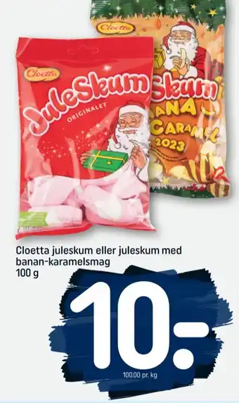 REMA 1000 Juleskum skum banana caramel tilbud